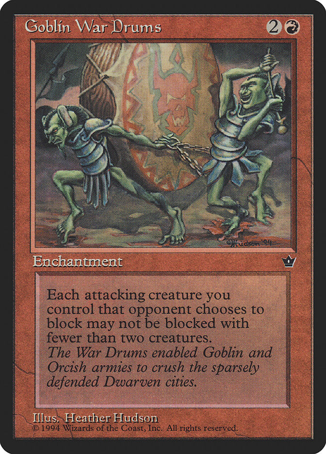 Goblin War Drums (Heather Hudson) [Fallen Empires] | Good Games Cannington