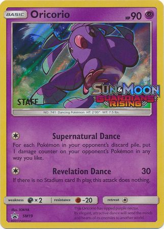 Oricorio (SM19) (Staff Prerelease Promo) [Sun & Moon: Black Star Promos] | Good Games Cannington