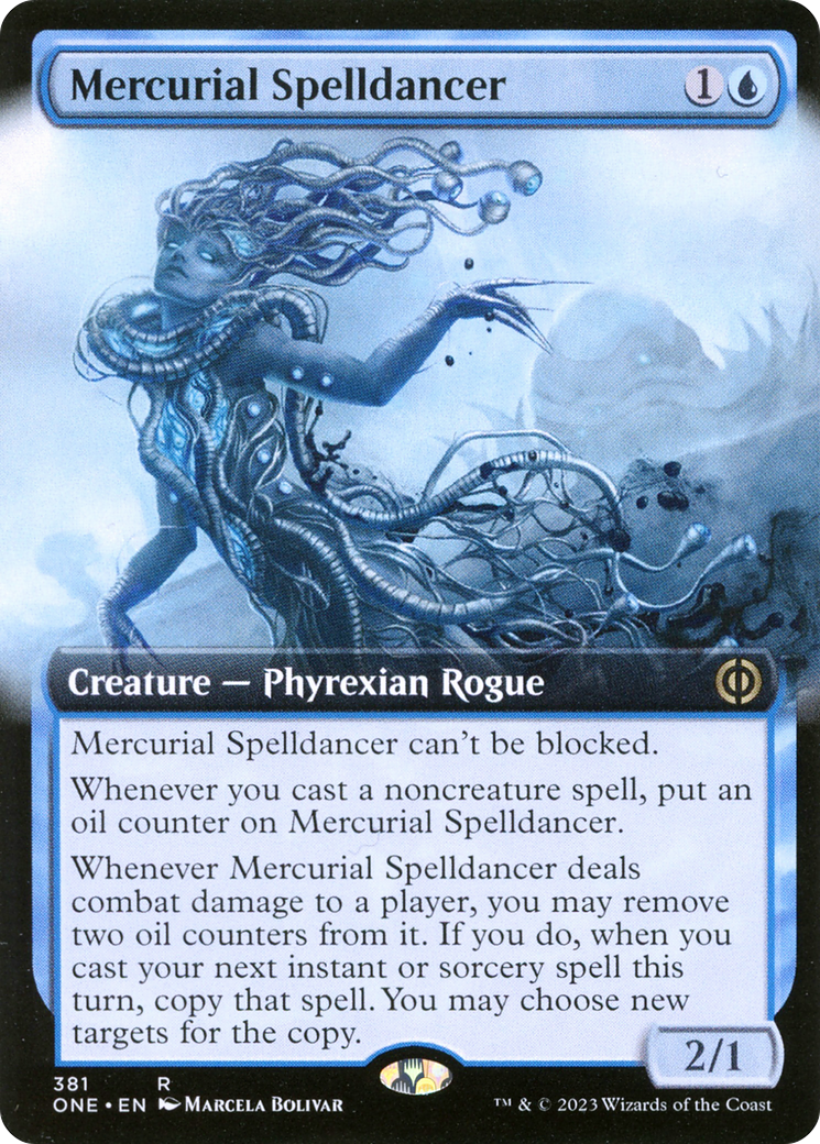 Mercurial Spelldancer (Extended Art) [Phyrexia: All Will Be One] | Good Games Cannington