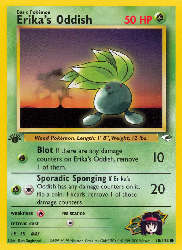 Erika's Oddish (78/132) [Gym Heroes 1st Edition] | Good Games Cannington