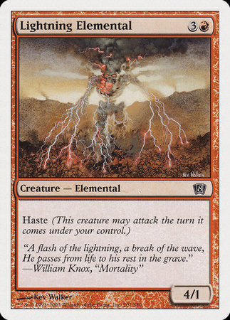 Lightning Elemental [Eighth Edition] | Good Games Cannington