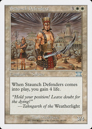 Staunch Defenders [Classic Sixth Edition] | Good Games Cannington