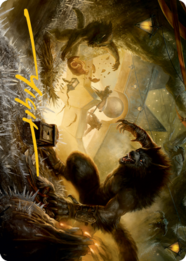 Storm the Festival Art Card (Gold-Stamped Signature) [Innistrad: Midnight Hunt Art Series] | Good Games Cannington