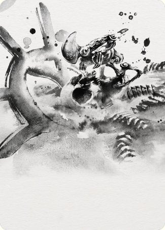 Myr Convert Art Card [Phyrexia: All Will Be One Art Series] | Good Games Cannington
