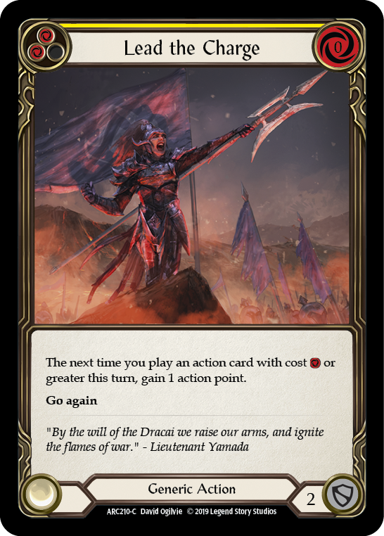 Lead the Charge (Yellow) [ARC210-C] 1st Edition Normal | Good Games Cannington