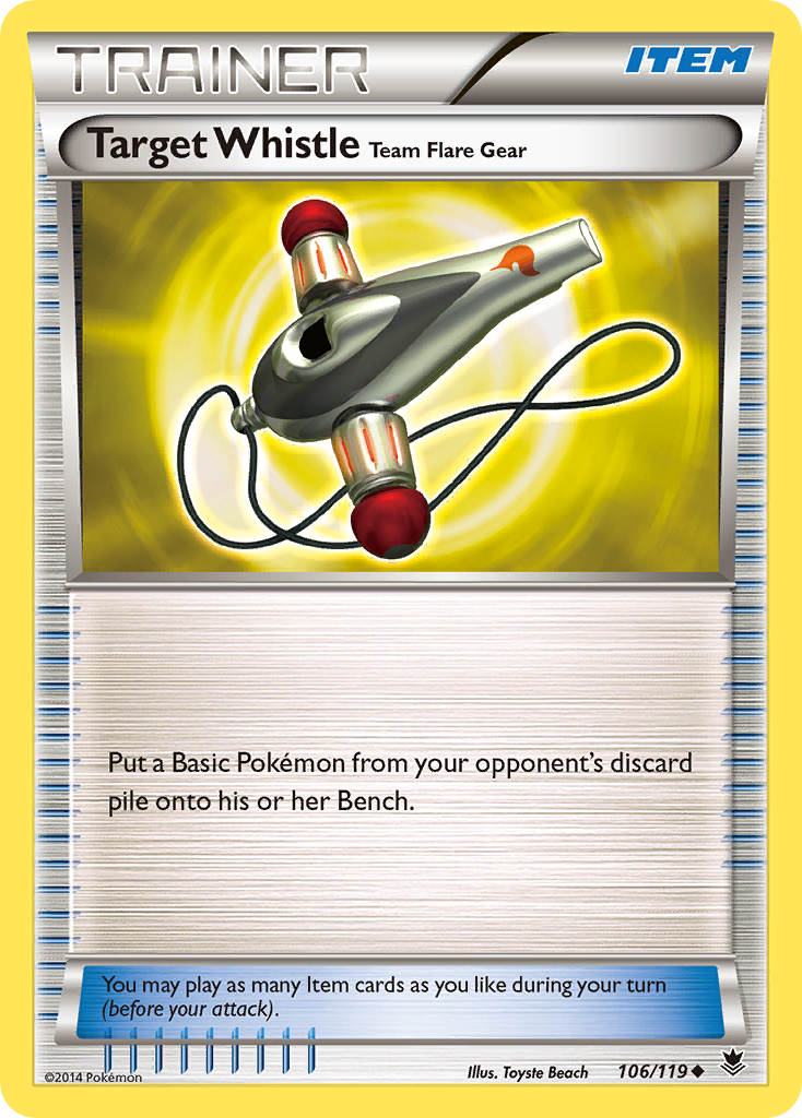 Target Whistle Team Flare Gear (106/119) [XY: Phantom Forces] | Good Games Cannington