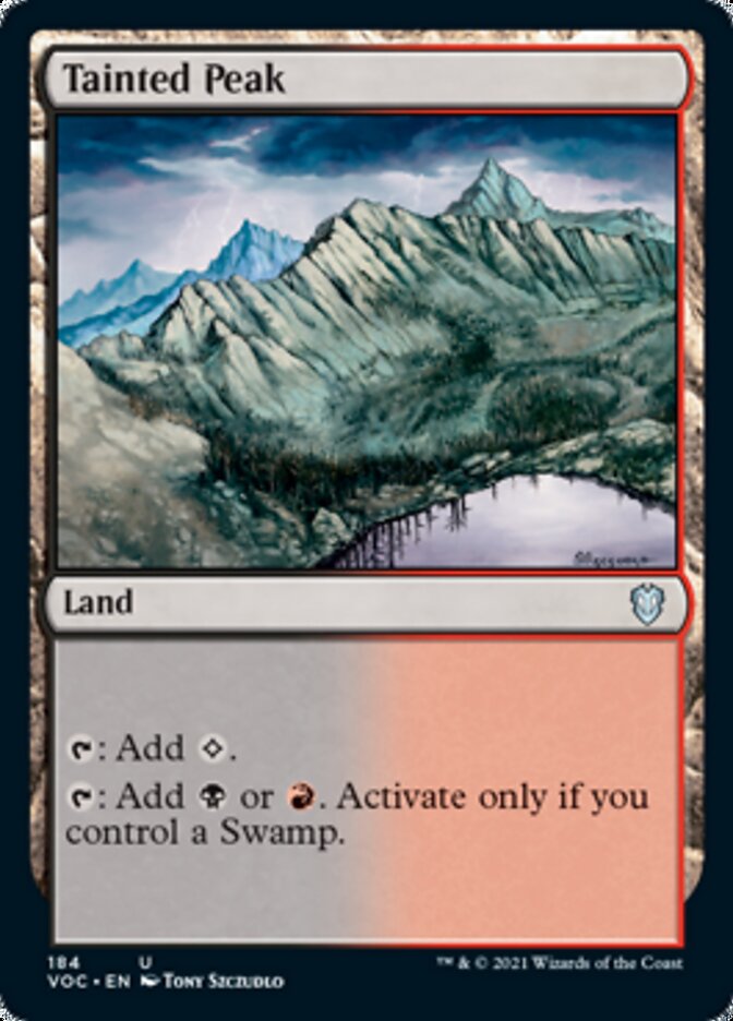 Tainted Peak [Innistrad: Crimson Vow Commander] | Good Games Cannington