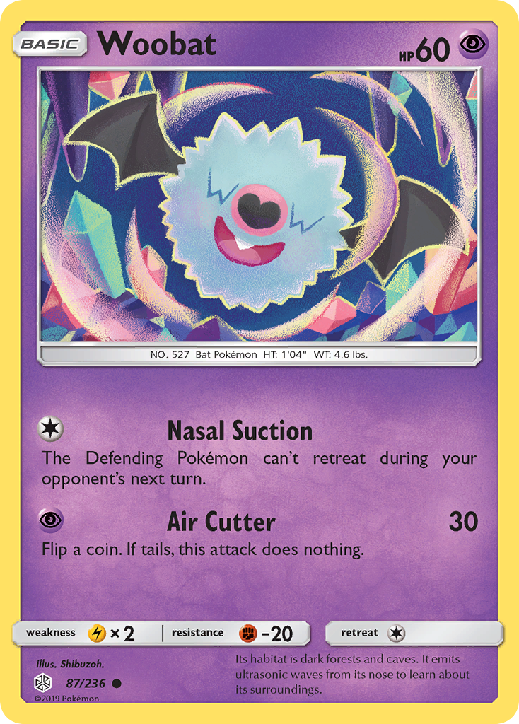 Woobat (87/236) [Sun & Moon: Cosmic Eclipse] | Good Games Cannington