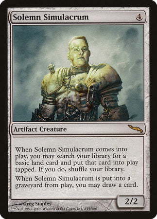 Solemn Simulacrum [Mirrodin] | Good Games Cannington