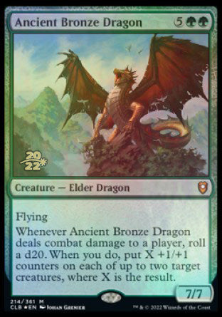 Ancient Bronze Dragon [Commander Legends: Battle for Baldur's Gate Prerelease Promos] | Good Games Cannington
