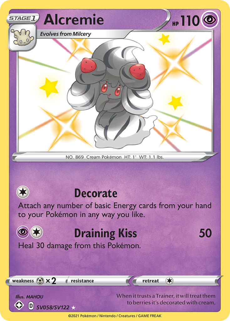 Alcremie (SV058/SV122) [Sword & Shield: Shining Fates] | Good Games Cannington