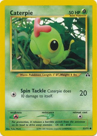 Caterpie (53/75) [Neo Discovery Unlimited] | Good Games Cannington