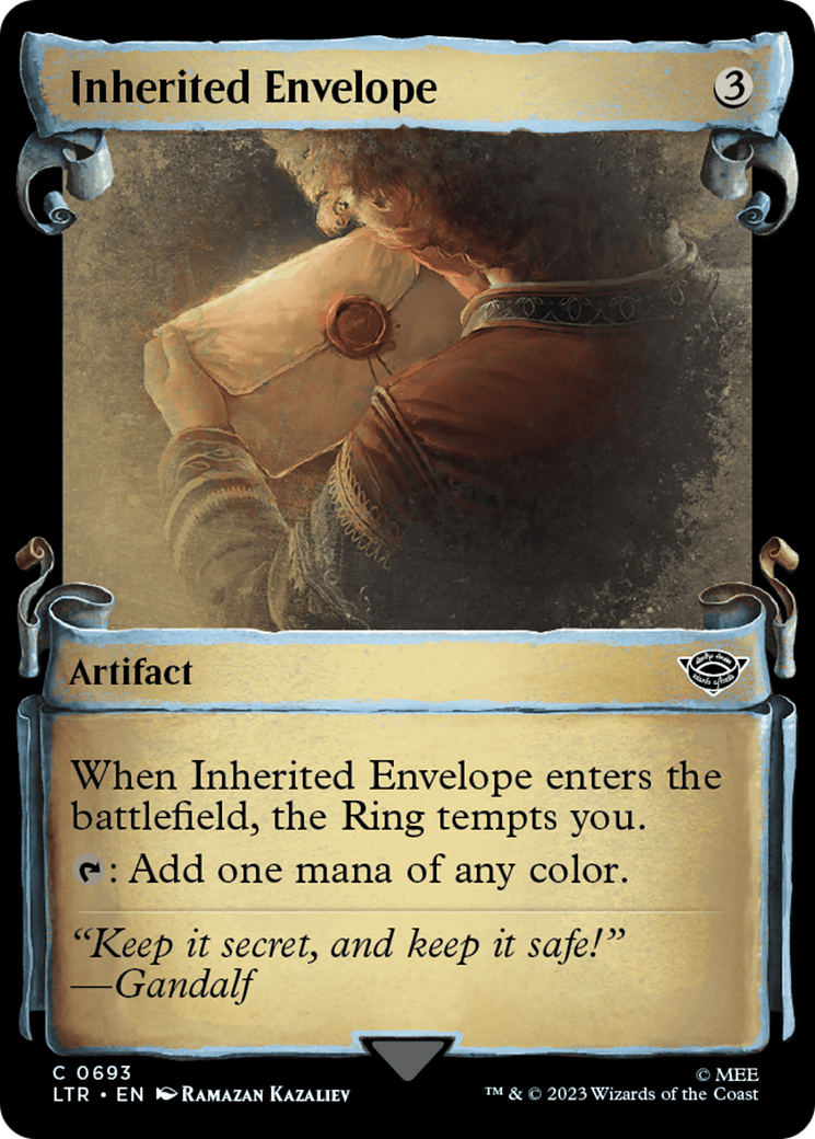 Inherited Envelope [The Lord of the Rings: Tales of Middle-Earth Showcase Scrolls] | Good Games Cannington