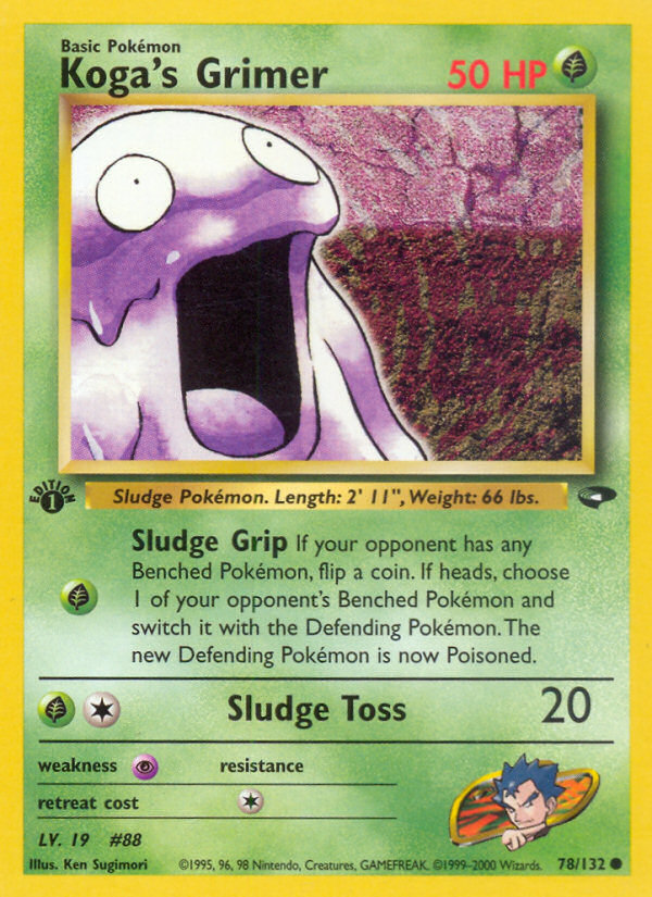 Koga's Grimer (78/132) [Gym Challenge 1st Edition] | Good Games Cannington