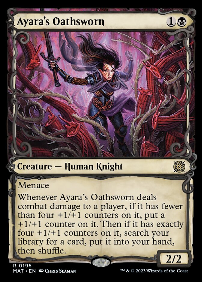 Ayara's Oathsworn (Showcase Halo Foil) [March of the Machine: The Aftermath] | Good Games Cannington