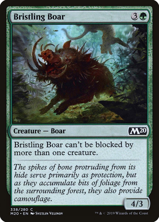 Bristling Boar [Core Set 2020] | Good Games Cannington
