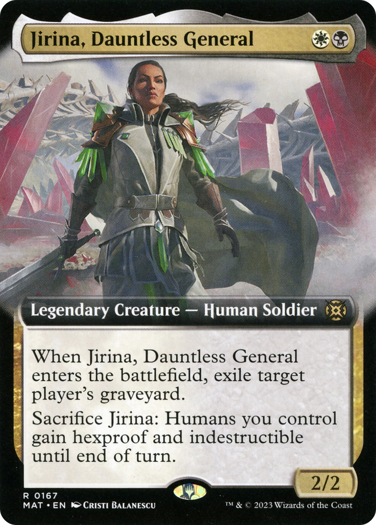 Jirina, Dauntless General (Extended Art) [March of the Machine: The Aftermath] | Good Games Cannington