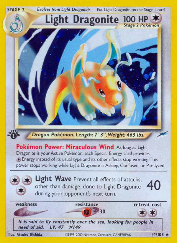 Light Dragonite (14/105) [Neo Destiny 1st Edition] | Good Games Cannington