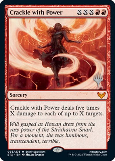 Crackle with Power (Promo Pack) [Strixhaven: School of Mages Promos] | Good Games Cannington