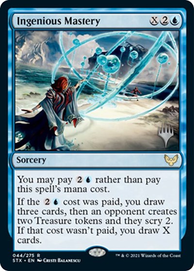 Ingenious Mastery (Promo Pack) [Strixhaven: School of Mages Promos] | Good Games Cannington