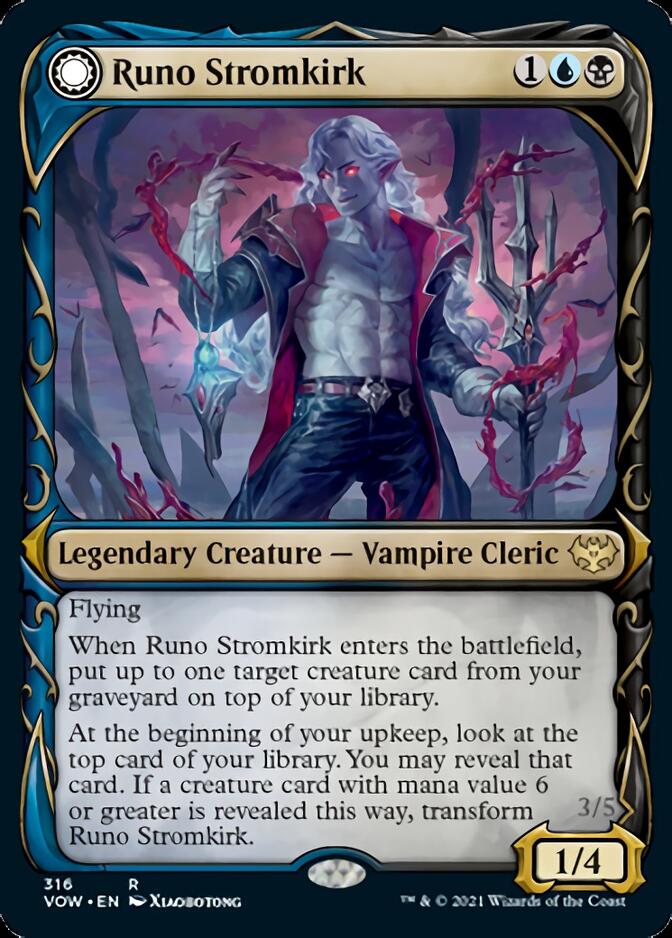 Runo Stromkirk // Krothuss, Lord of the Deep (Showcase Fang Frame) [Innistrad: Crimson Vow] | Good Games Cannington
