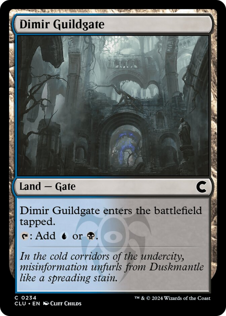 Dimir Guildgate [Ravnica: Clue Edition] | Good Games Cannington