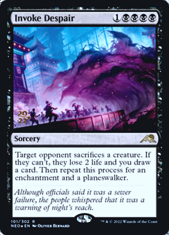 Invoke Despair [Kamigawa: Neon Dynasty Prerelease Promos] | Good Games Cannington