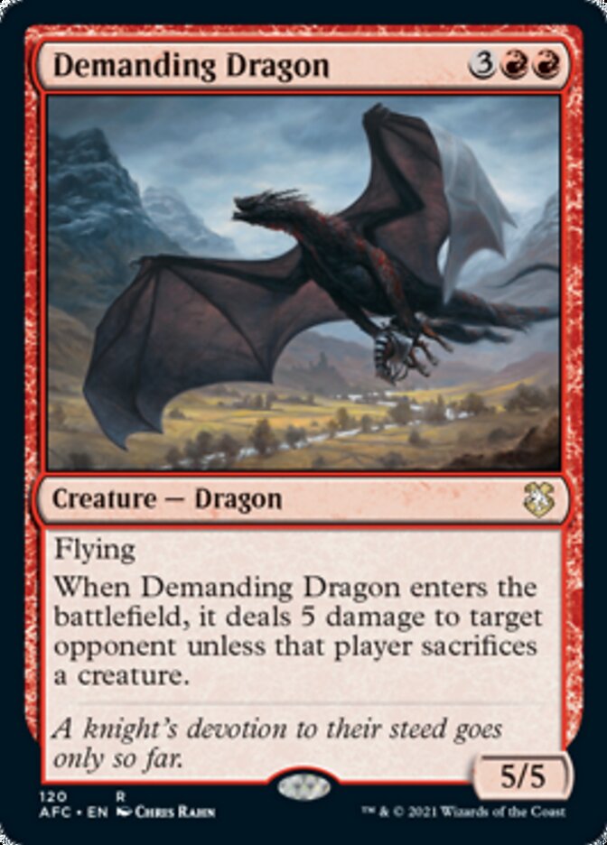 Demanding Dragon [Dungeons & Dragons: Adventures in the Forgotten Realms Commander] | Good Games Cannington