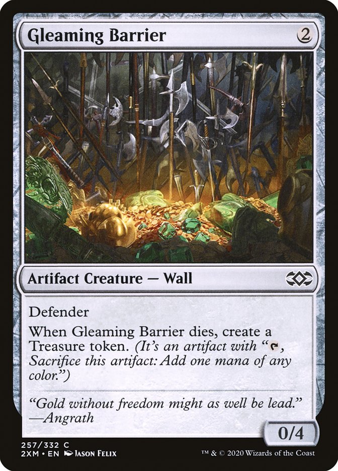 Gleaming Barrier [Double Masters] | Good Games Cannington