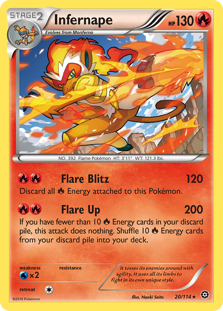 Infernape (20/114) [XY: Steam Siege] | Good Games Cannington
