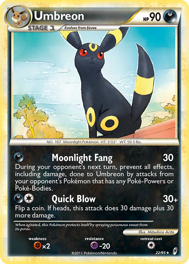 Umbreon (22/95) [HeartGold & SoulSilver: Call of Legends] | Good Games Cannington