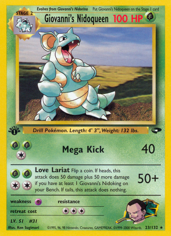 Giovanni's Nidoqueen (23/132) [Gym Challenge 1st Edition] | Good Games Cannington