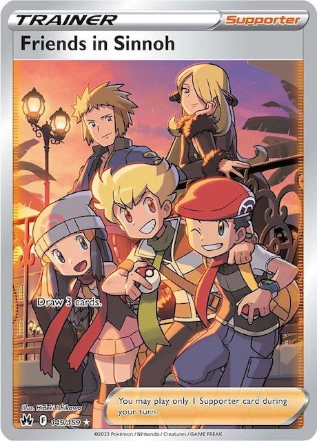 Friends in Sinnoh (149/159) (Full Art) [Sword & Shield: Crown Zenith] | Good Games Cannington