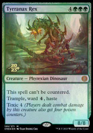 Tyrranax Rex [Phyrexia: All Will Be One Prerelease Promos] | Good Games Cannington