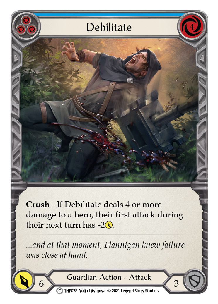 Debilitate (Blue) [1HP078] | Good Games Cannington