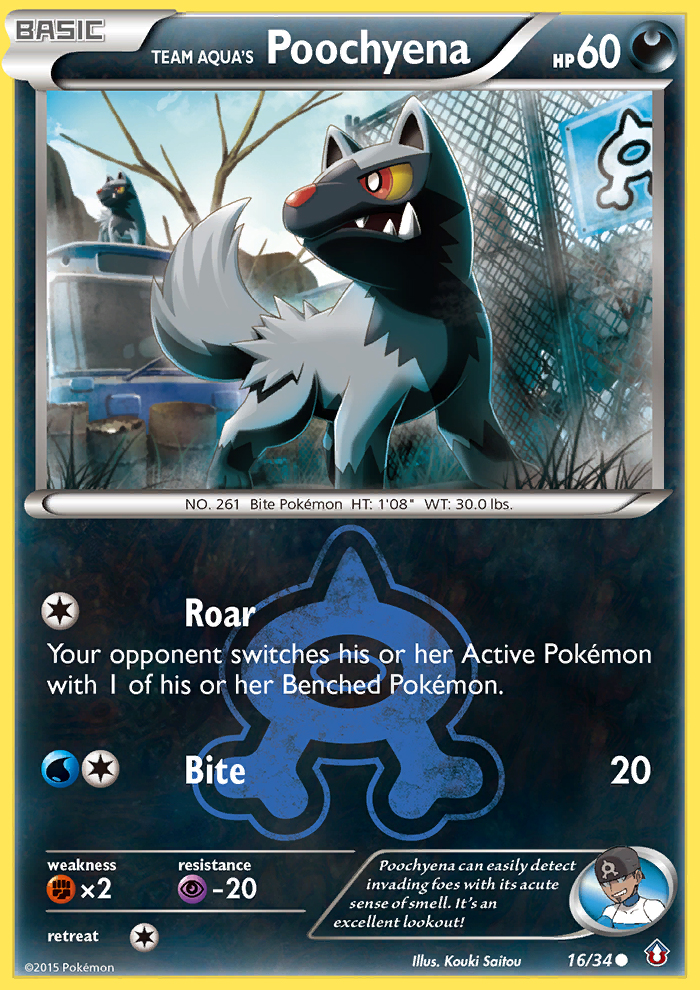 Team Aqua's Poochyena (16/34) [XY: Double Crisis] | Good Games Cannington