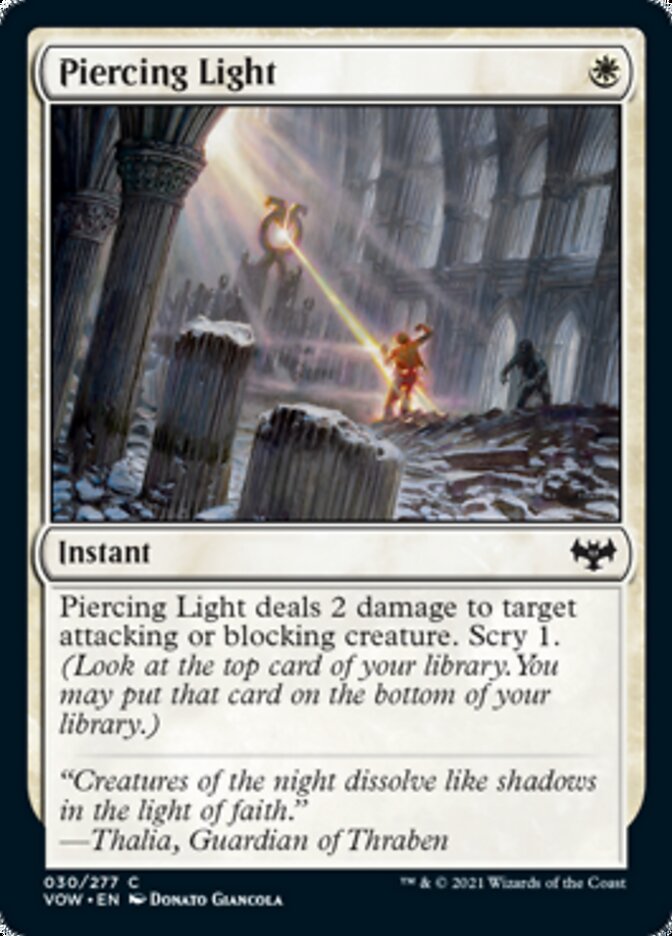 Piercing Light [Innistrad: Crimson Vow] | Good Games Cannington