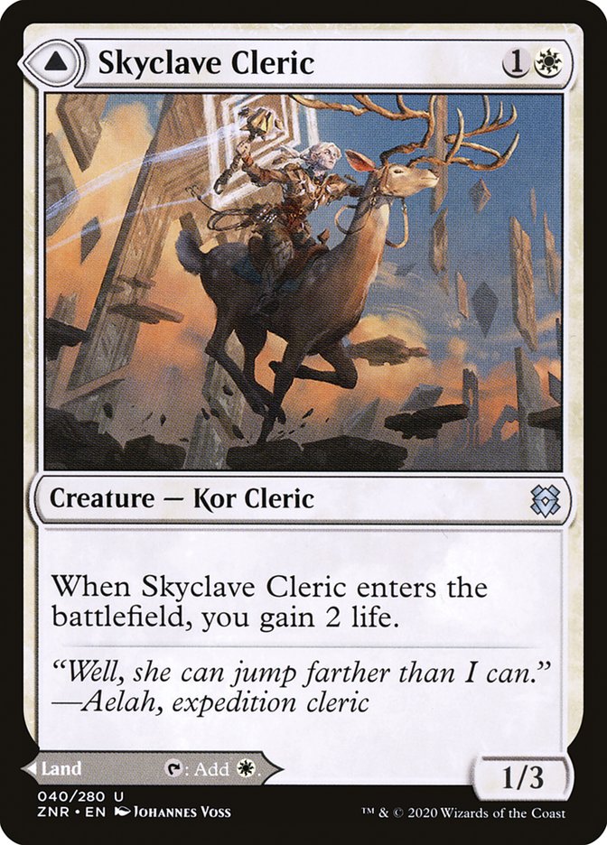 Skyclave Cleric // Skyclave Basilica [Zendikar Rising] | Good Games Cannington