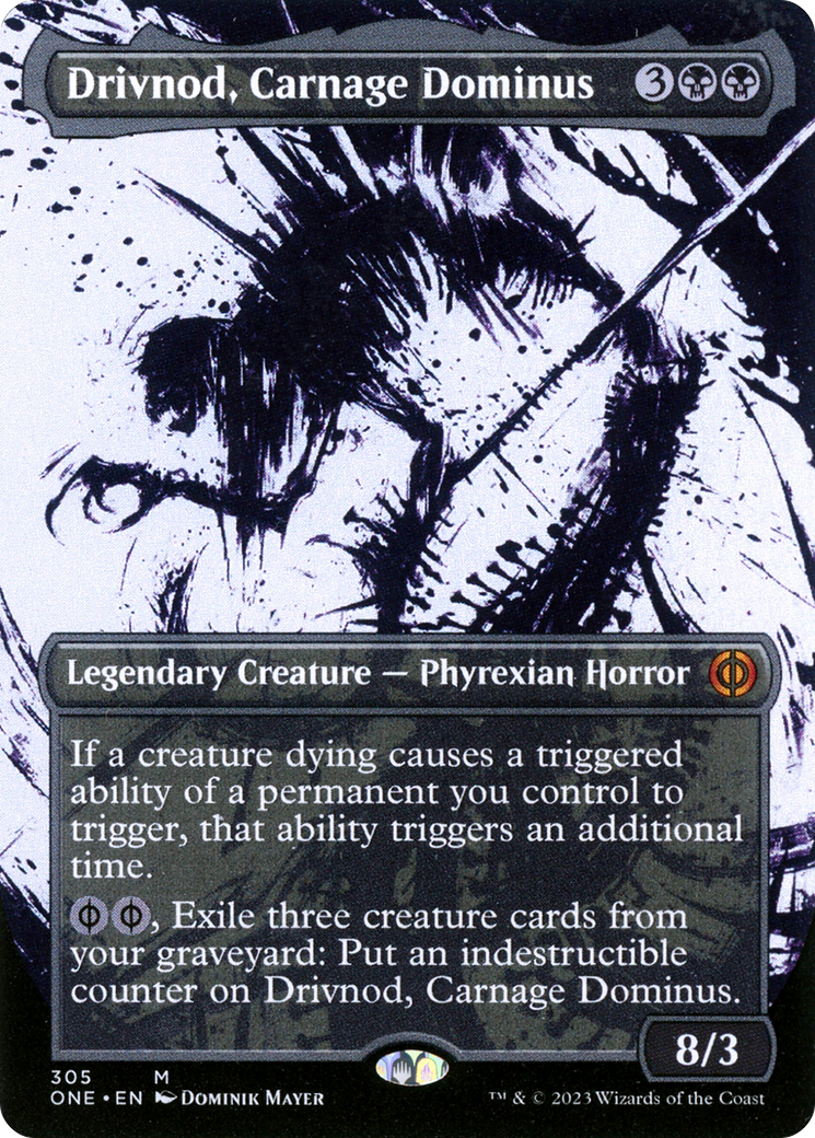 Drivnod, Carnage Dominus (Borderless Ichor) [Phyrexia: All Will Be One] | Good Games Cannington
