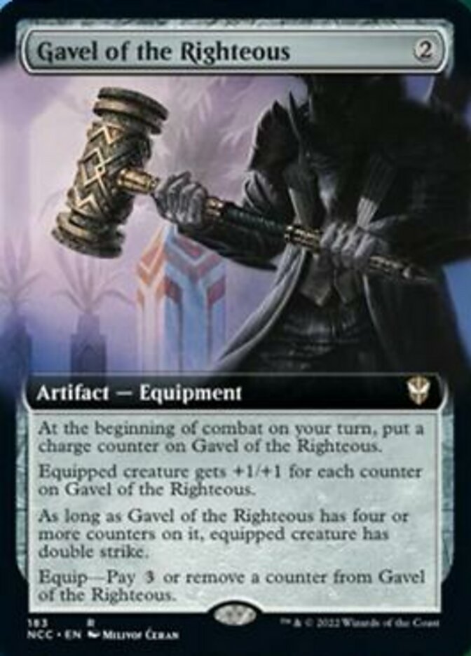 Gavel of the Righteous (Extended Art) [Streets of New Capenna Commander] | Good Games Cannington