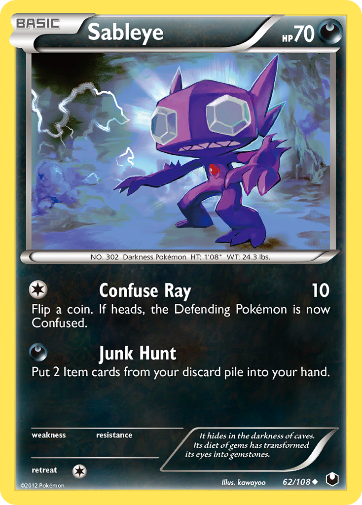Sableye (62/108) [Black & White: Dark Explorers] | Good Games Cannington