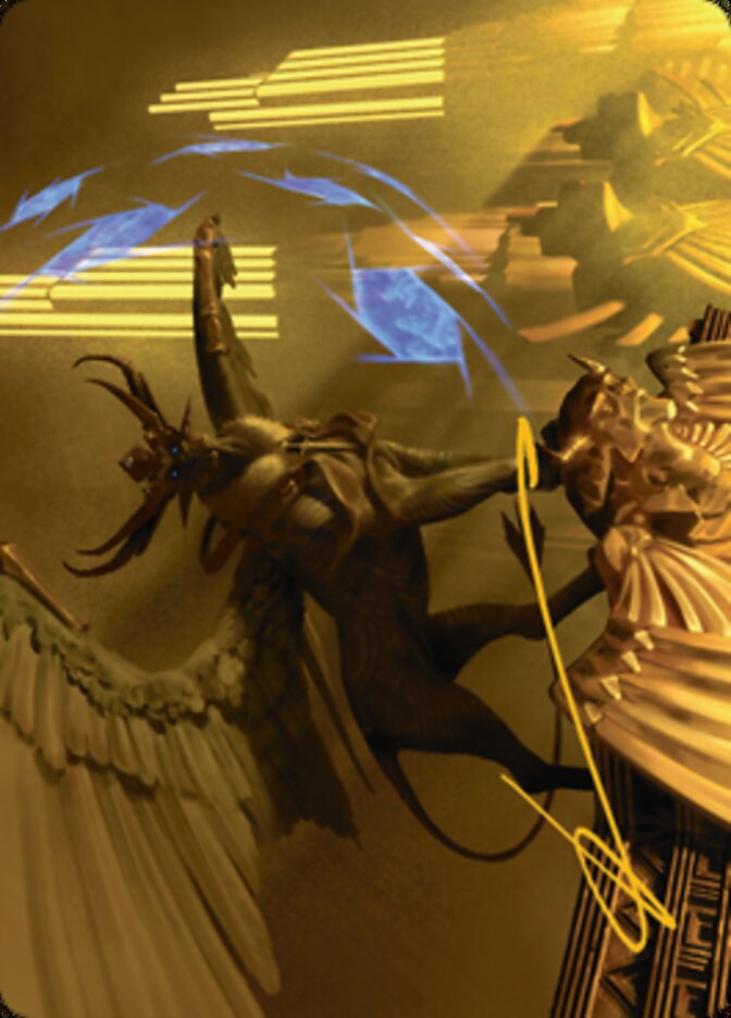 Raffine, Scheming Seer Art Card (Gold-Stamped Signature) [Streets of New Capenna Art Series] | Good Games Cannington