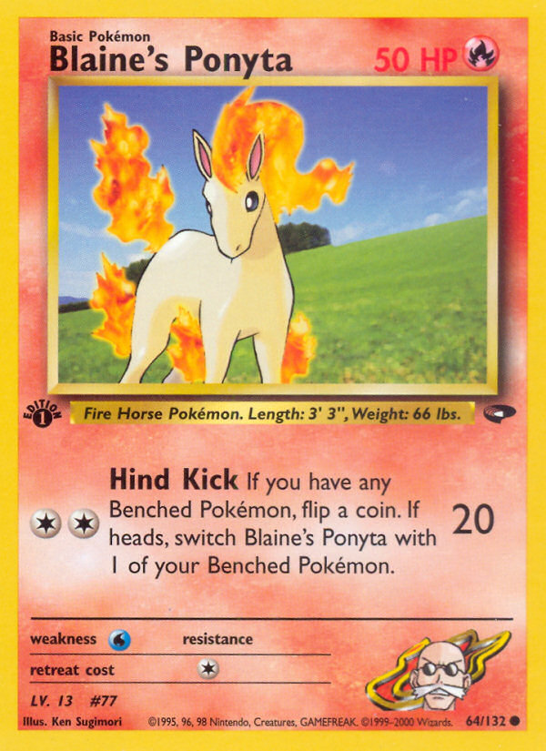 Blaine's Ponyta (64/132) [Gym Challenge 1st Edition] | Good Games Cannington