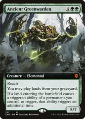 Ancient Greenwarden (Extended Art) [Zendikar Rising] | Good Games Cannington