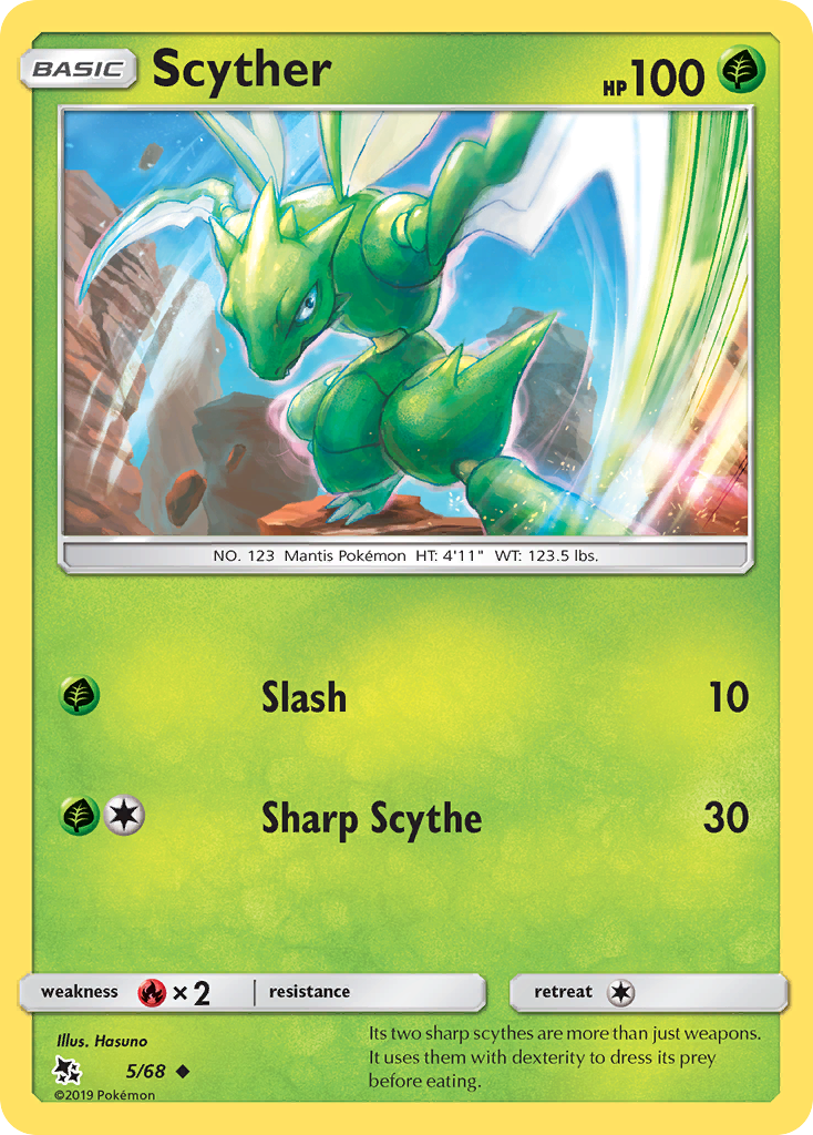 Scyther (5/68) [Sun & Moon: Hidden Fates] | Good Games Cannington