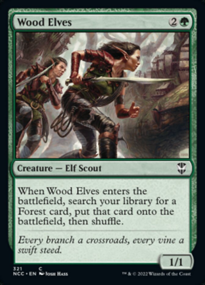Wood Elves [Streets of New Capenna Commander] | Good Games Cannington