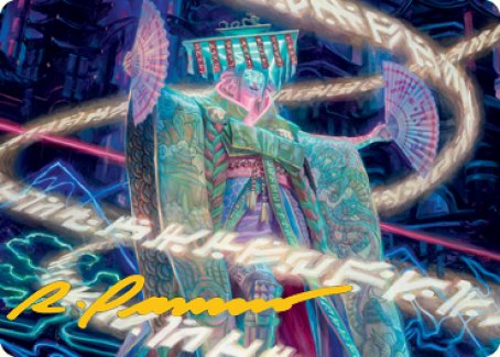 Satsuki, the Living Lore Art Card (Gold-Stamped Signature) [Kamigawa: Neon Dynasty Art Series] | Good Games Cannington