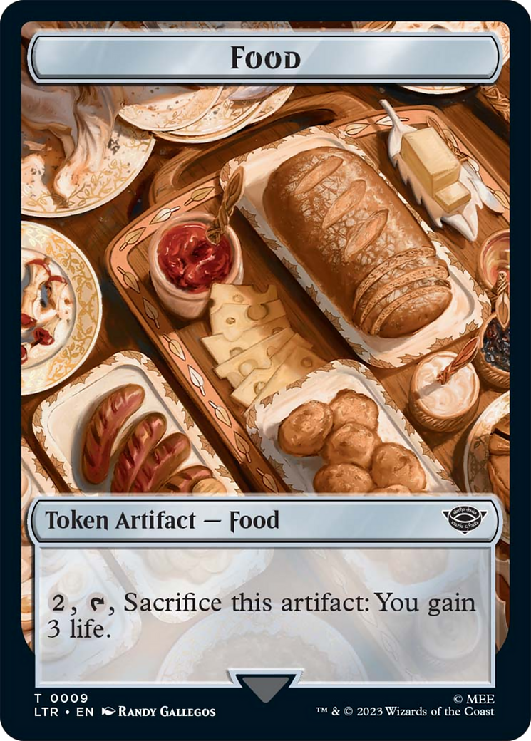 Food (09) // Tentacle Double-Sided Token [The Lord of the Rings: Tales of Middle-Earth Tokens] | Good Games Cannington