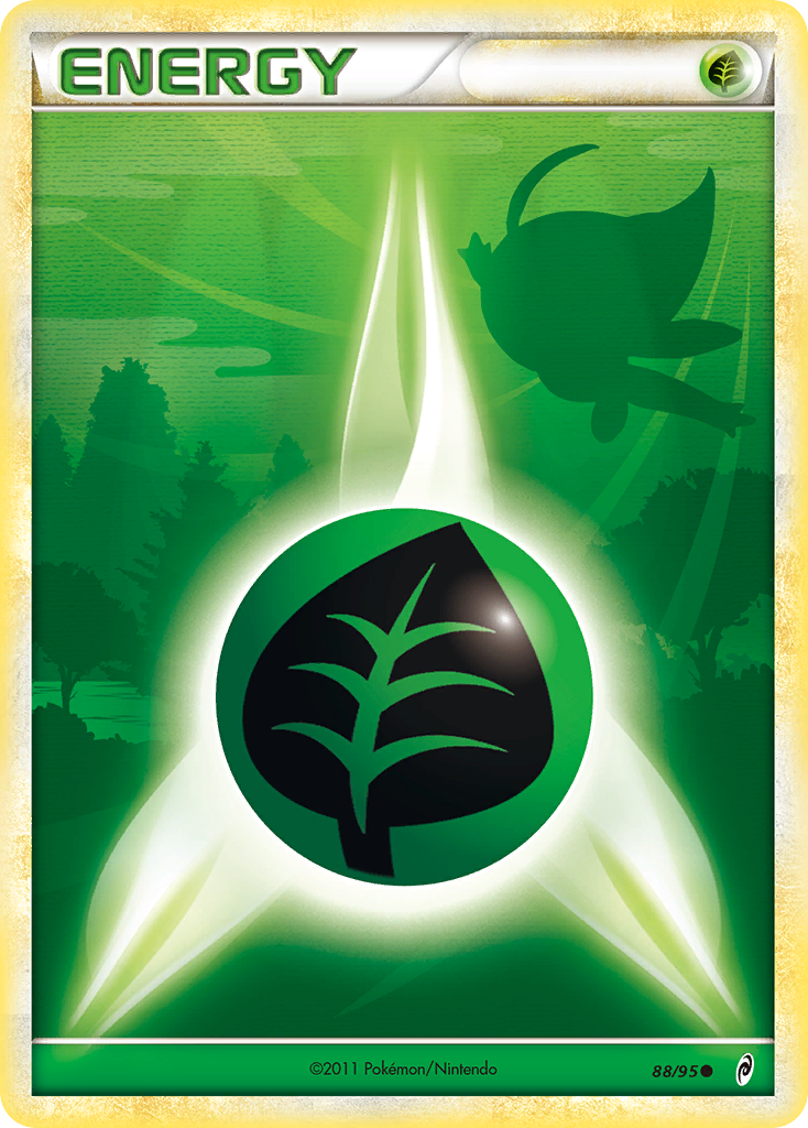 Grass Energy (88/95) [HeartGold & SoulSilver: Call of Legends] | Good Games Cannington