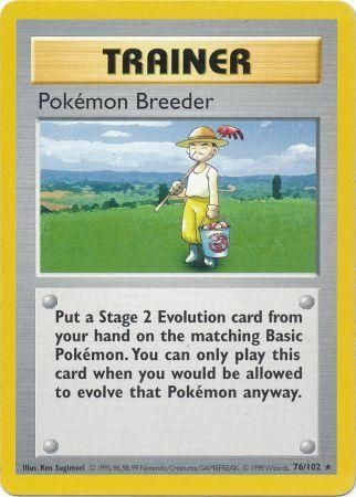Pokemon Breeder (76/102) [Base Set Shadowless Unlimited] | Good Games Cannington